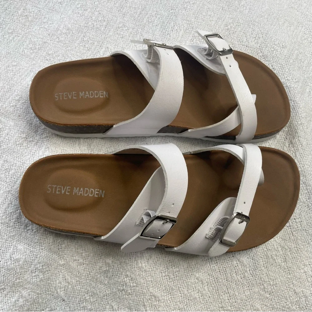 Steve Madden White‎ Kids Sandals~ Size 2 Summertime ~ Beach